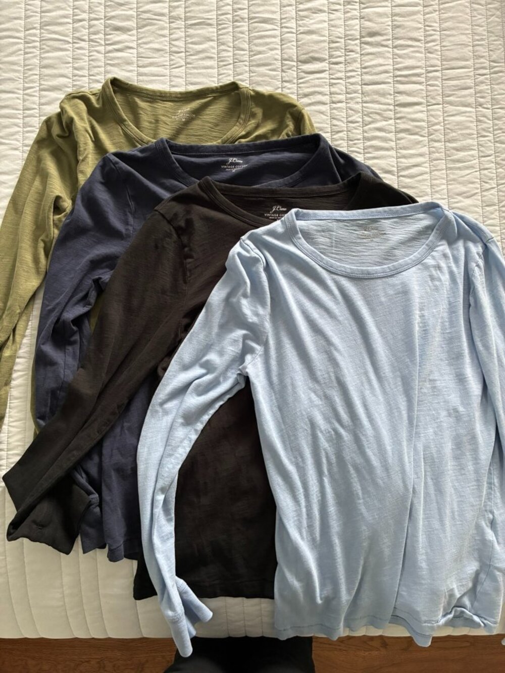 Bundle of 4 J. Crew Vintage Cotton Long-Sleeved Shirts